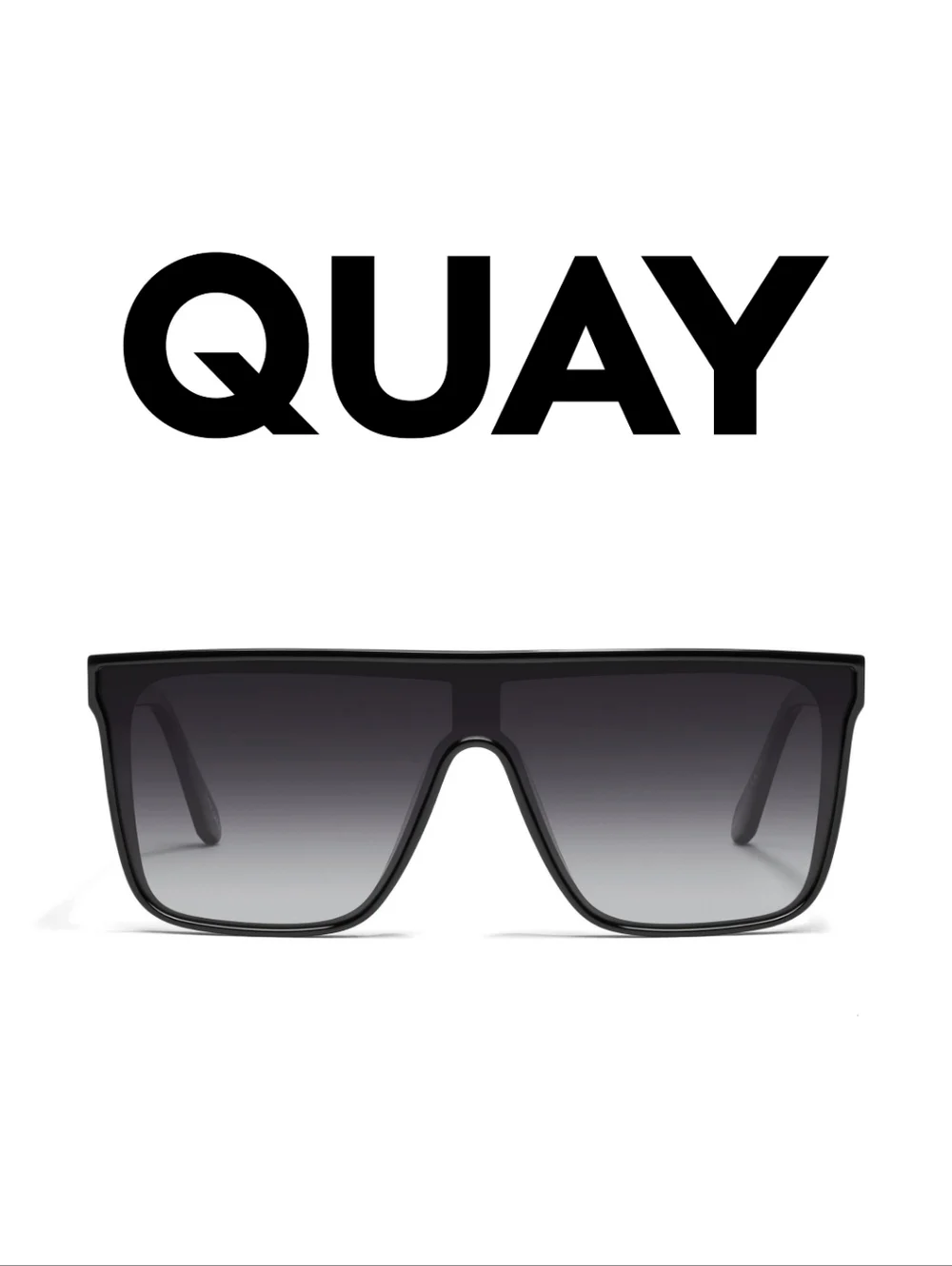 Quay Australia - Nightfall - Bestseller - Black Frame/ Smoke Polarized L…